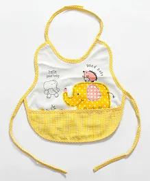 Jars Collections Waterproof Cotton Bib with Pocket - Multicolor