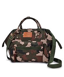 VISMIINTREND Itsy Bitsy Stylish Mini Convertible Sling Tote Backpack Diaper Bag -Army Green