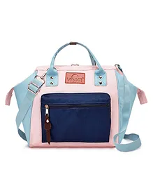 VISMIINTREND Itsy Bitsy Stylish Mini Convertible Sling Tote Backpack Diaper Bag - Mint Green Pink