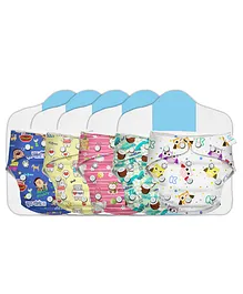 Kidbea Premium Adjustable Baby Cloth Diaper With Insert Pack of 5 - Multicolor