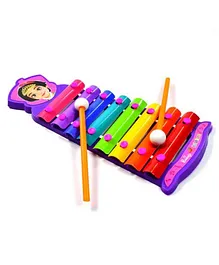 Kids Mandi Wooden Xylophone, Glockenspiel Musical Toy Baby Musical Instrument Toy with 2 Xylophone Mallets Musical Instrument Set - Multicolour