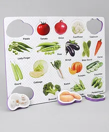 Toes2Nose EVA Vegetables Board Puzzle Purple - 19 Pieces
