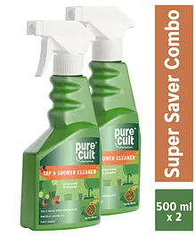 PureCult Eco Friendly Tap and Shower Cleaner Pack of 2 -  500 ml Each