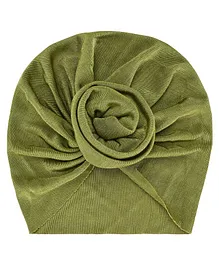 Arendelle Turban Cap - Olive Green