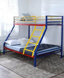 Royal Interiors Mia Twin Bunk Bed - Yellow Red Blue 