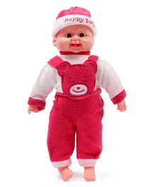 ToyMark Happy Baby Doll Pink - Height 34 cm