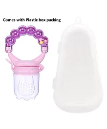 Little Hunk Fruit Pacifier Food Nibbler with Rattle Handle (Colour may Vary)