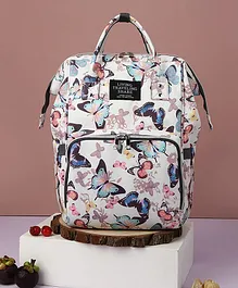 LITTLE HUNK Diaper Bag Butterfly Print - Multicolour