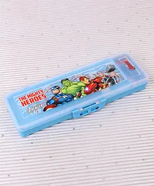 Marvel Avenger The Mighty Heroes Print Pencil Box With Stationery - Blue