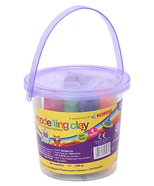 Kores Modelling Clay Bucket Purple - 225 gm