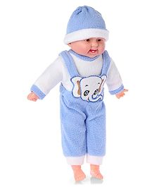 ToyMark Happy Baby Doll Light Blue - Height 34 cm
