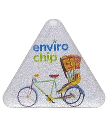 Envirochip Clinically Tested Radiation Protection Patented Chip for Mobile Kitsch Design - Silver