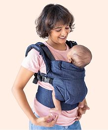 Soulslings Cotton Aseema Handsfree Baby Carrier Fully Adjustable - Blue