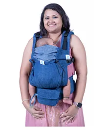 Soulslings Cotton Aseema Handsfree Baby Carrier Fully Adjustable - Light Blue