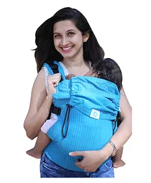 Soulslings Harmony Cotton Aseema Handsfree Baby Carrier Fully Adjustable - Blue Strips