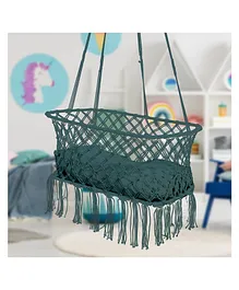 Wishing Clouds Baby Cradle Hanging Sleeping Bed for Newborn Baby- Green