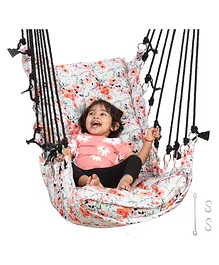 Faburaa Paradise Jhula for Kids WC 150 Kg Printed - Flower