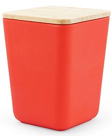 Earthism Eco-Friendly Bamboo Fibre Canister - Red