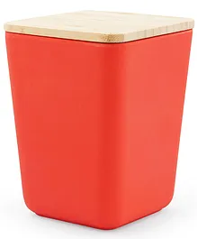 Earthism Eco-Friendly Bamboo Fibre Canister - Red