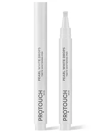 PROTOUCH SKIN Pearl White Drops Teeth Whitening Pen  Gel Whiter Teeth & Fresher Breath for a Brighter Smile Enamel Safe For Women Vegan With Mint- 2 ml