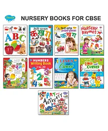 Sawan Nursery Books As Per CBSE for Reading, Writing, Learning - Pack of 9
