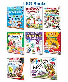 LKG Books Reading Writing Learning Set of 8 - English