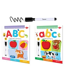 Reusable Wipe and Clean Books ABC Small Letters & ABC Capital Letters - English