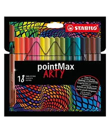 STABILO Nylon Tip Writing Pen -  wallet of 18 assorted colors