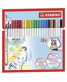 STABILO Premium Fibre Tip Pen Pack of 24 - Colour May Vary