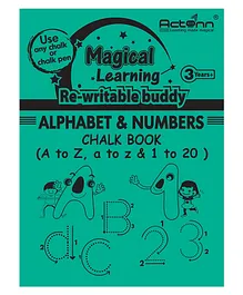 Actonn Magical Learning Re-writable Buddy-Chalk book By Actonn India - English