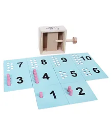 THE LITTLE BOO WOODEN NUMBER PEG COUNTER FOR TODDLERS- ASSORTED COLOR
