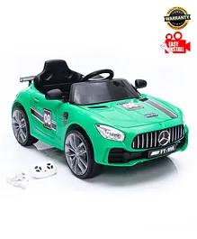 Babyhug Battery Operated Ride On Car With Music & Lights - Green