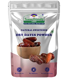 Tummy Friendly Foods Dry Dates Powder from Premium Arabian Dates Healthy Sugar Substitute, Natural Sweetener  Dry Dates Powder  Kharek Powder - 300 gm
