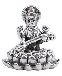 Dhruvs Collection Exclusive 999 Pure Silver BIS Hallmarked Saraswati MATA JI Moorti  Idol - Silver