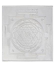 Dhruvs Collection 925 Pure Silver Shree Yantra Hindu Vedic Symbol - Silver