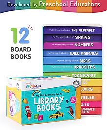 Intelliskills My First Learning Set of 12 Library Books - English