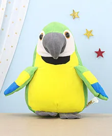 Playtoons Parrot Soft Toy Yellow And Green - Height 25 cm