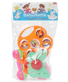 Prime BabyRattle with Dafli Pack of 5 (Colour & Design May Vary)