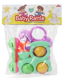 Prime Baby Rattle Toy Pack Of 6 - (Color And Design May Vary)