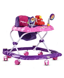 Baybee Round Activity Kids Walker With 3 Adjustable Height & Musical Toy Bar - Purple