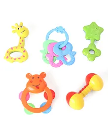 United Agencies Rattle Set Pack of 5 (Colour & Design May Vary)