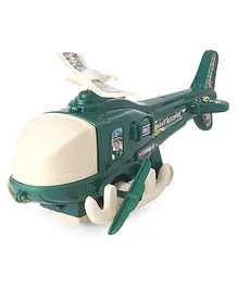 United Agencies Army Wind Up Toy Helicopter - Green