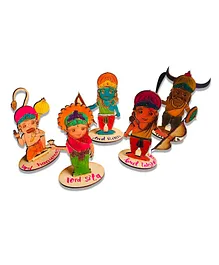 Ramayan character DIY with board game - Multicolour