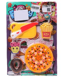 Rising Step Pizza Cutter Kitchen Set 10 Pieces - Yellow