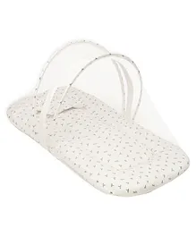 Mi Arcus  Greek Mattress Set With Mosquito Net - White