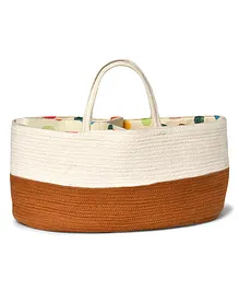 Mi Arcus Grow Kind Knitted Rope Storage Basket Brown
