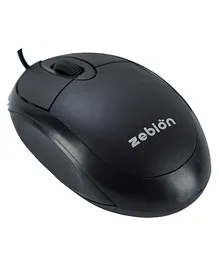Zebion Elifin Wired Optical Mouse - Black
