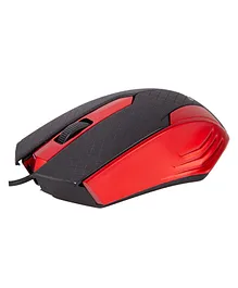 Zebion Swag Wired Optical Mouse - Red
