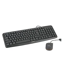 Zebion Ultima Wired USB Desktop Keyboard and Mouse Combo - Black