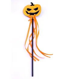 Tipy Tipy Tap Halloween Theme Pumpkin & Bow Detailed Wand - Black & Orange